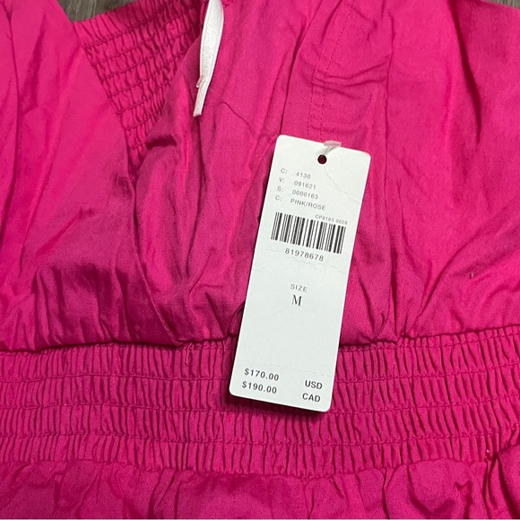 New Anthropologie Let Me Be Pink Cutout Maxi Dress Bubble Hem Size Medium - Picture 2 of 7